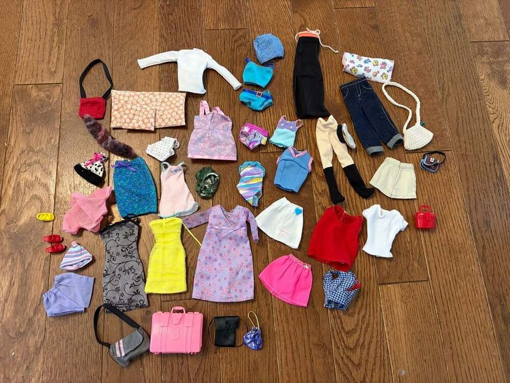 Barbie Doll Clothes And Accessories Lot